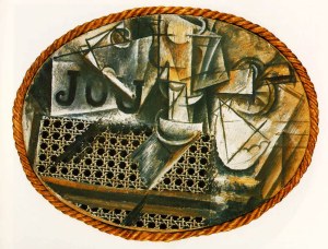 picasso-1912-still-Life-with-Chair-Caning-1st-collage-synthetic-cubism